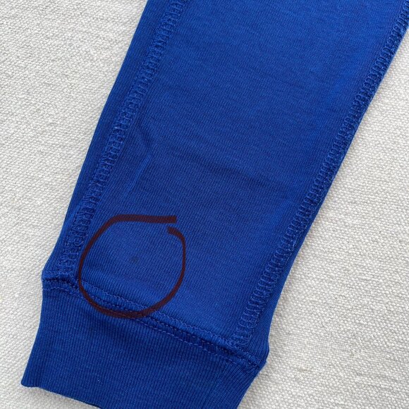 Primary Organic Long-Sleeve PJ Top & Pants, "Cobalt" Blue, Size 4-5, GUC - Picture 9 of 13